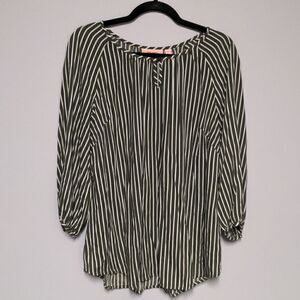 EVRI Striped Long Sleeve Blouse